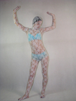 White Lace Unisex Zentai Suit